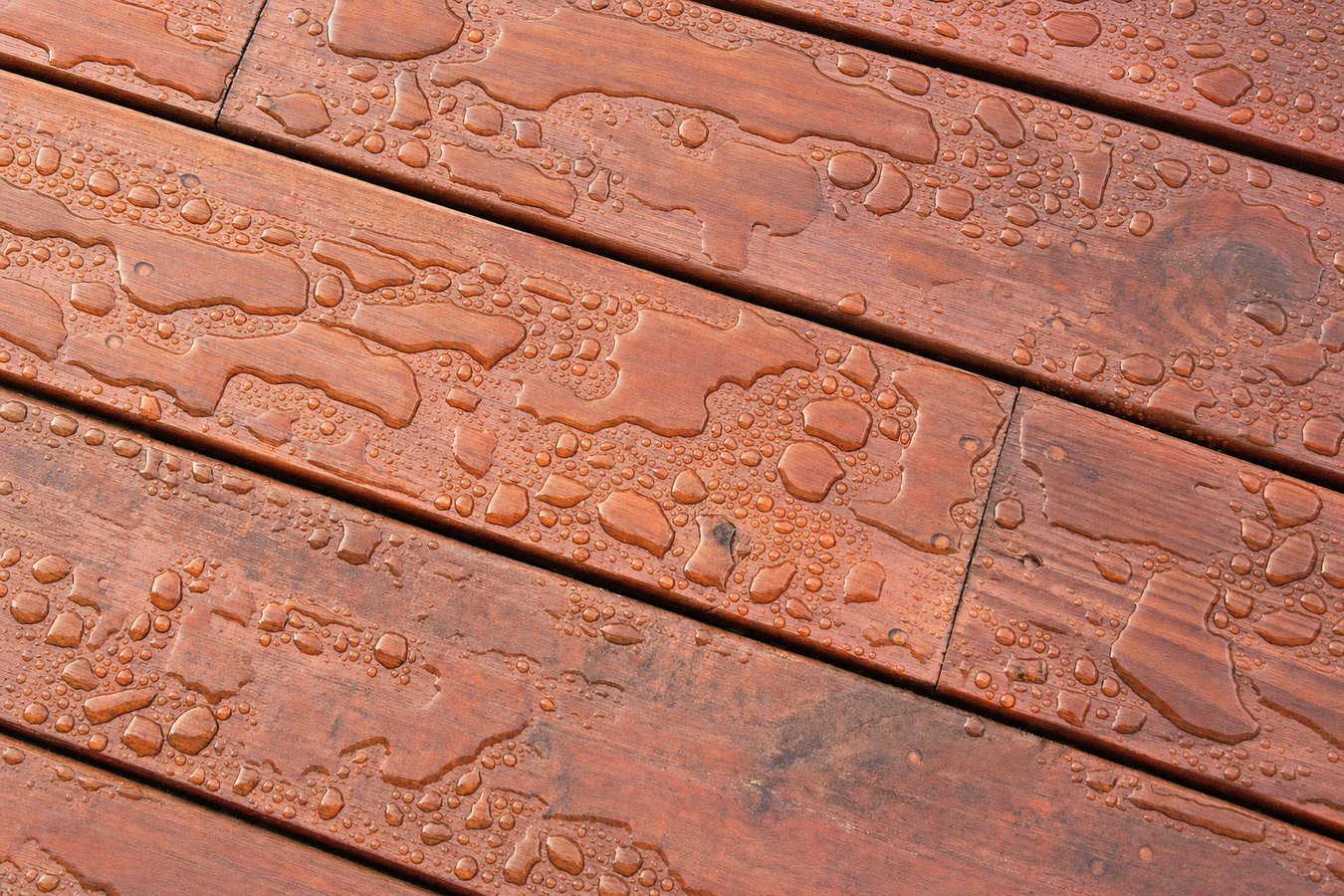 Deck staining and sealing